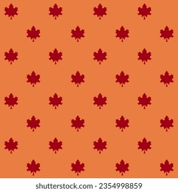 Autumn Maple Leaf Vector Seamless Pattern