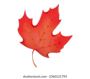 autumn maple leaves 3d vector on a white background