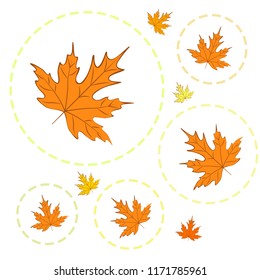 autumn maple leaves autumnal vector background