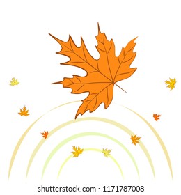 autumn maple leaves autumnal vector background
