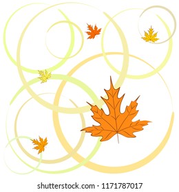 autumn maple leaves autumnal vector background