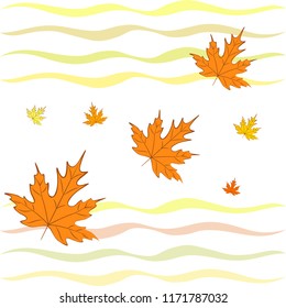 autumn maple leaves autumnal vector background