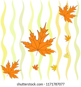 autumn maple leaves autumnal vector background