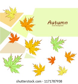autumn maple leaves autumnal vector background