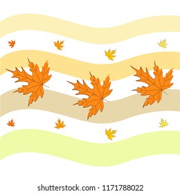 autumn maple leaves autumnal vector background