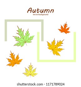 autumn maple leaves autumnal vector background