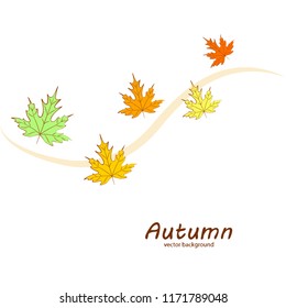 autumn maple leaves autumnal vector background