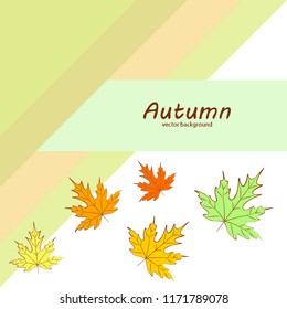 autumn maple leaves autumnal vector background