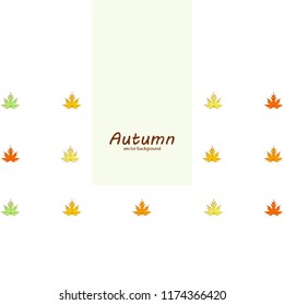 autumn maple leaves autumnal vector background