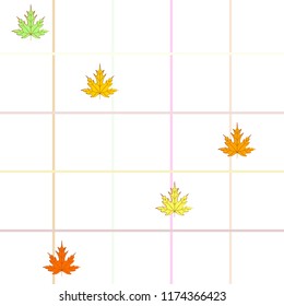 autumn maple leaves autumnal vector background