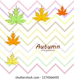 autumn maple leaves autumnal vector background