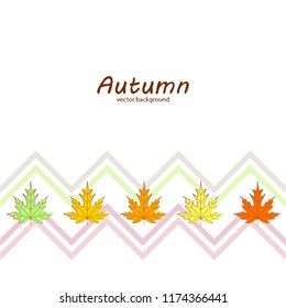 autumn maple leaves autumnal vector background