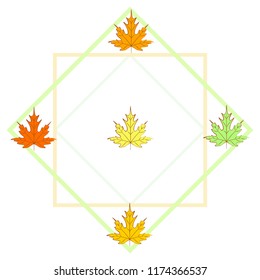 autumn maple leaves autumnal vector background