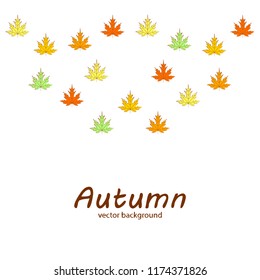 autumn maple leaves autumnal vector background