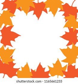 autumn maple leaves background- vector illustration