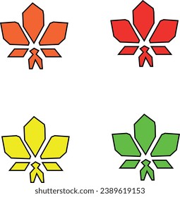autumn maple leaves green zsoltie orange red