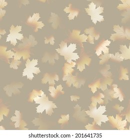 Autumn maple leaves pattern background. Colored art autumn leaves. Fabric texture. And also includes EPS 10 vector
