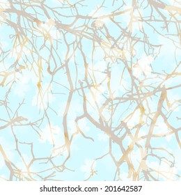 Autumn maple leaves pattern background. Colored art autumn leaves. Fabric texture. And also includes EPS 10 vector