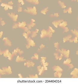 Autumn maple leaves pattern background. Colored art autumn leaves. Fabric texture. And also includes EPS 10 vector