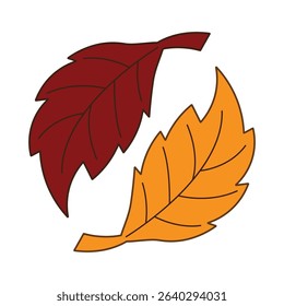 Autumn Maple symbol icon illustration design