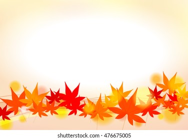 autumn maple wave background