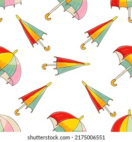 Autumn mood. Illustration in hand draw style. Seamless pattern