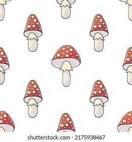 Autumn mood. Illustration in hand draw style. Seamless pattern