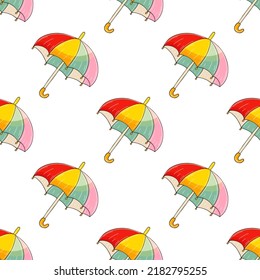 Autumn mood. Illustration in hand draw style. Seamless pattern