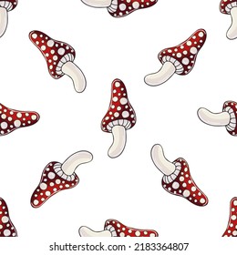Autumn mood. Illustration in hand draw style. Seamless pattern