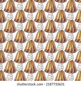 Autumn mood. Illustration in hand draw style. Seamless pattern