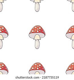 Autumn mood. Illustration in hand draw style. Seamless pattern
