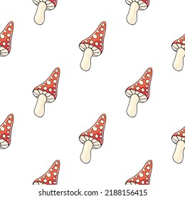 Autumn mood. Illustration in hand draw style. Seamless pattern