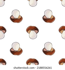 Autumn mood. Illustration in hand draw style. Seamless pattern