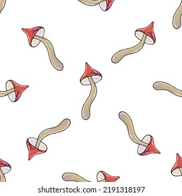 Autumn mood. Illustration in hand draw style. Seamless pattern
