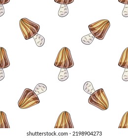Autumn mood. Illustration in hand draw style. Seamless pattern