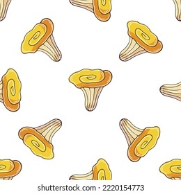 Autumn mood. Illustration in hand draw style. Seamless pattern