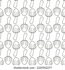 Autumn mood. Illustration in hand draw style. Seamless pattern