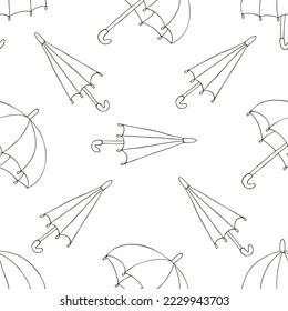 Autumn mood. Illustration in hand draw style. Seamless pattern