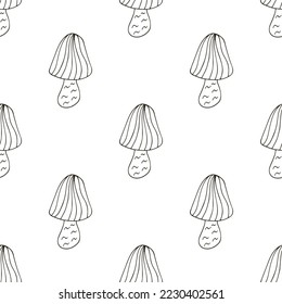 Autumn mood. Illustration in hand draw style. Seamless pattern