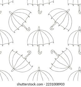 Autumn mood. Illustration in hand draw style. Seamless pattern