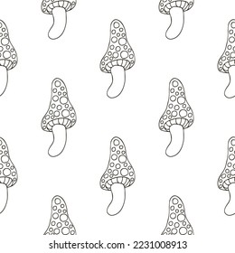 Autumn mood. Illustration in hand draw style. Seamless pattern