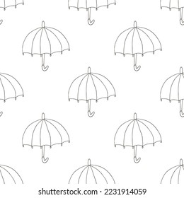 Autumn mood. Illustration in hand draw style. Seamless pattern