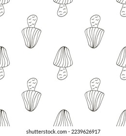 Autumn mood. Illustration in hand draw style. Seamless pattern