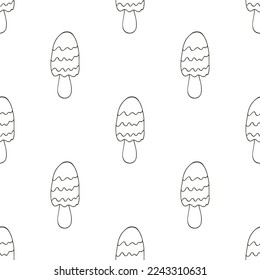 Autumn mood. Illustration in hand draw style. Seamless pattern