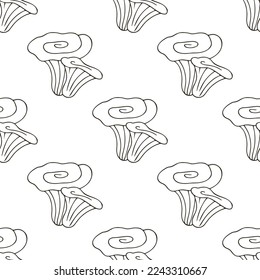 Autumn mood. Illustration in hand draw style. Seamless pattern