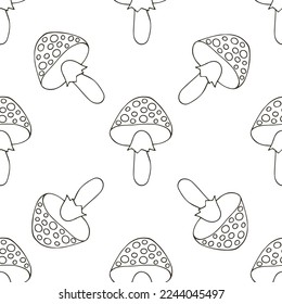Autumn mood. Illustration in hand draw style. Seamless pattern