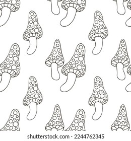 Autumn mood. Illustration in hand draw style. Seamless pattern