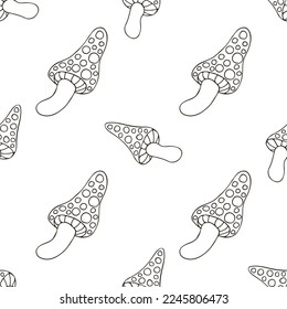 Autumn mood. Illustration in hand draw style. Seamless pattern