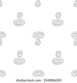 Autumn mood. Illustration in hand draw style. Seamless pattern