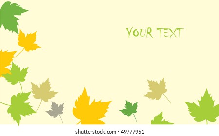Autumn mood. Maple leaves